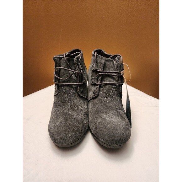 TOMS Kala Desert Wedge Bootie Gray Women Size 8.5 - Picture 3 of 10